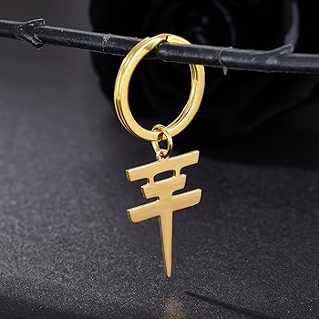 ZENRUIMING 2 Tokyo Hotel Keychains, Stainless Steel, Gold+
